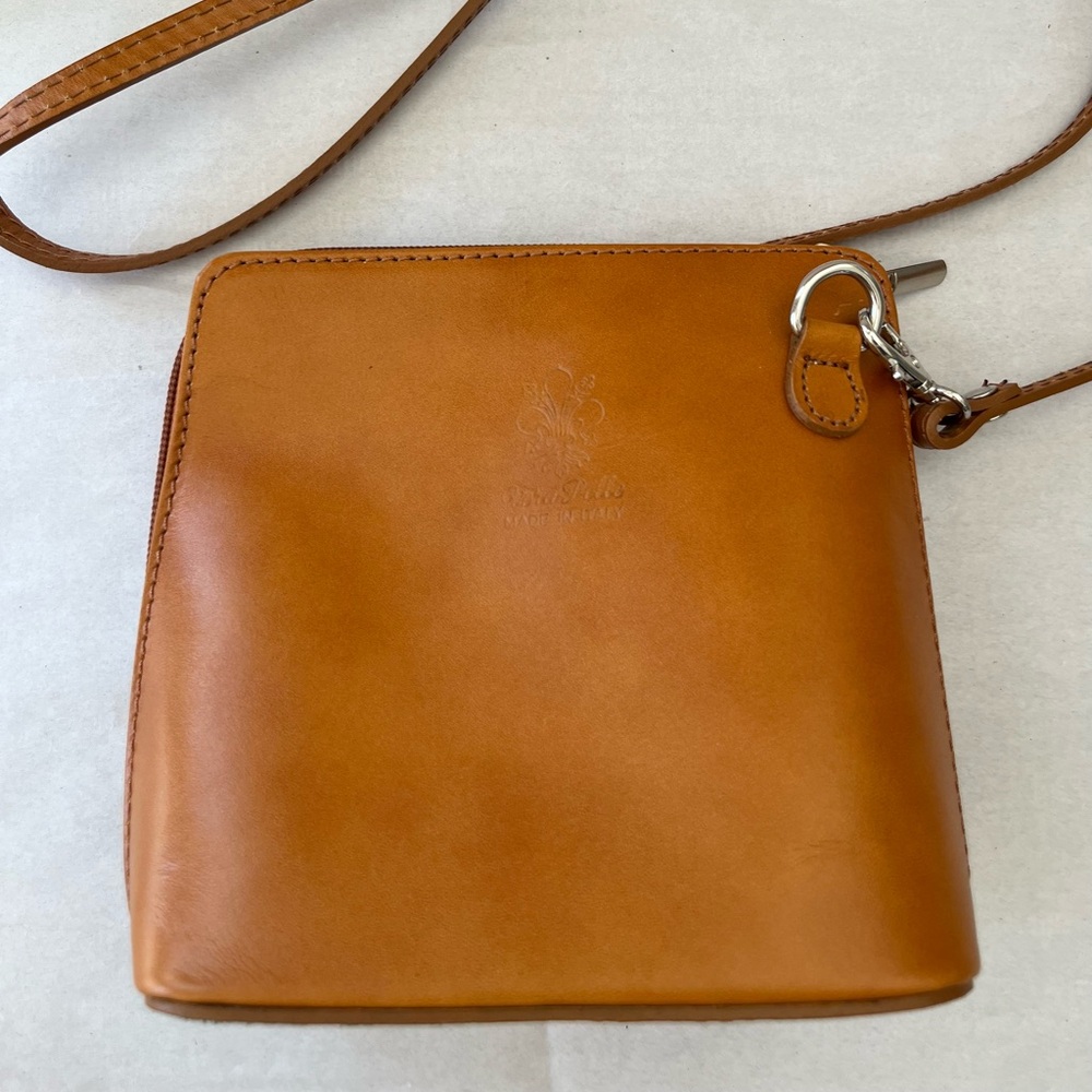 Tan Leather Crossbody Bag